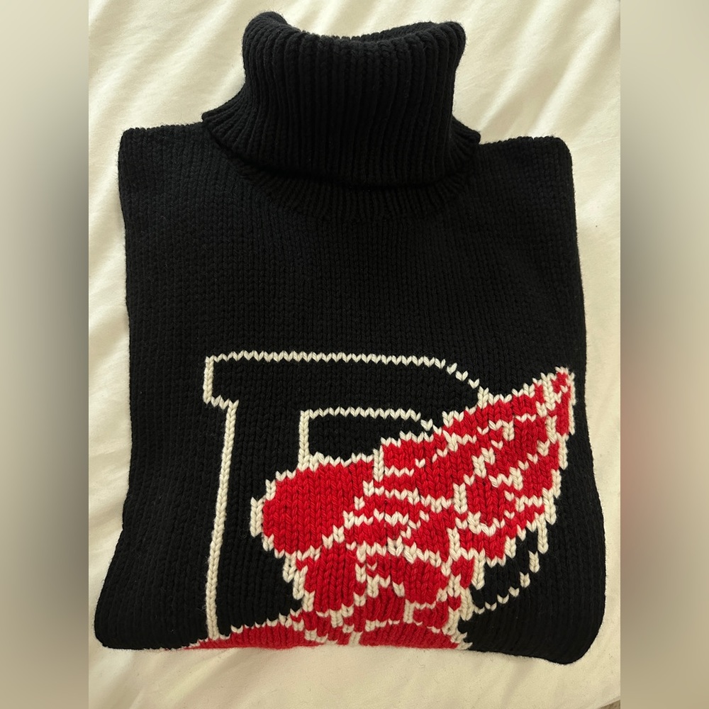 Authentic Polo Ralph Lauren 1992 POPULAR Pwing Turtleneck Knit Sweater Size M - Picture 7 of 9